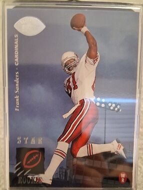 Frank Sanders Cardinals Rookie Football Card - Red & White